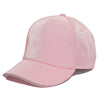 Metallic Light Pink Boys & Girls Baseball Hat with Adjustable Buckle