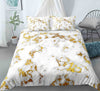 Marble Pattern Printed Duvet Cover Set With Zipper Closure Bedding Sets &amp; Comforter Covet  Pillow