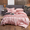 Bedding Set Solid Color Luxury Bedding Kit Rayon Satin Duvet Cover Set Twin Queen King Size Bed Set 2pcs/3pcs/4pcs