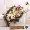 Europe Style Sofa Throw Blanket Cotton Thread Knitted Blanket With Tassel Geometry Bohemian Sofa Cover Bed Blanket Home Decor