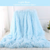 Shaggy Throw Blanket Soft Long Plush Bed Cover Blanket Fluffy Faux Fur Bedspread Blankets for Beds Couch Sofa